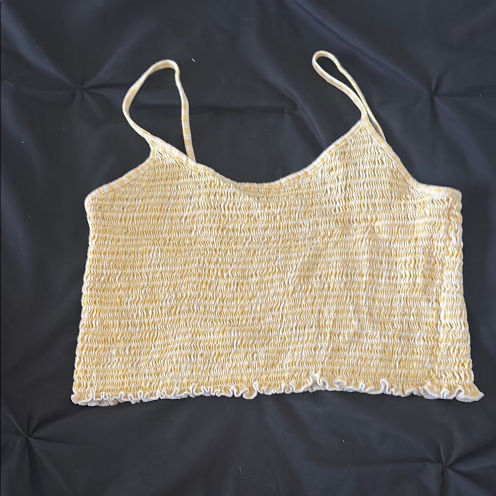 Yellow Smocked Cami Top
